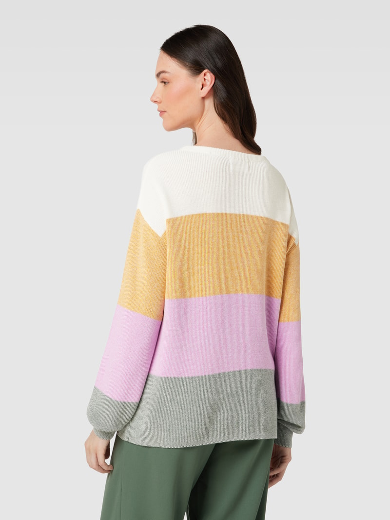 Strickpullover mit Allover-Muster in messing
