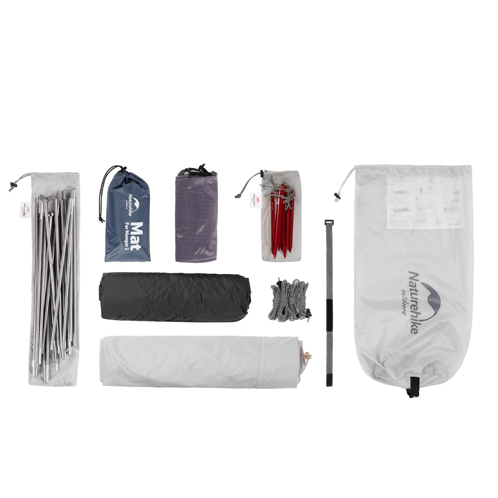 Naturehike Kuppelzelt Ultraleichtes Zelt Wasserdicht & Winddicht UV 50+, Personen: 2