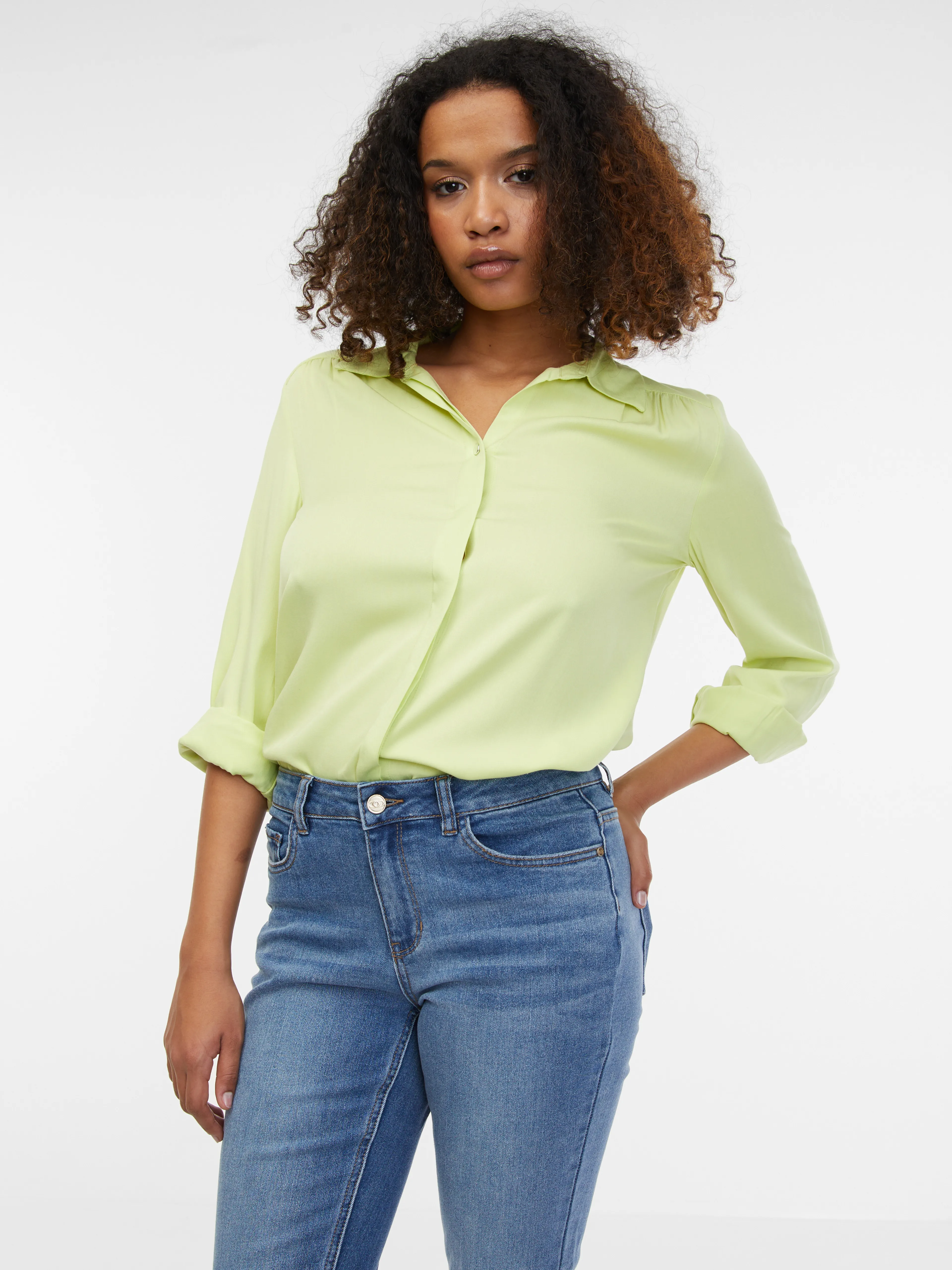 Hellblaue Damen-Slim-Fit-Jeans ORSAY