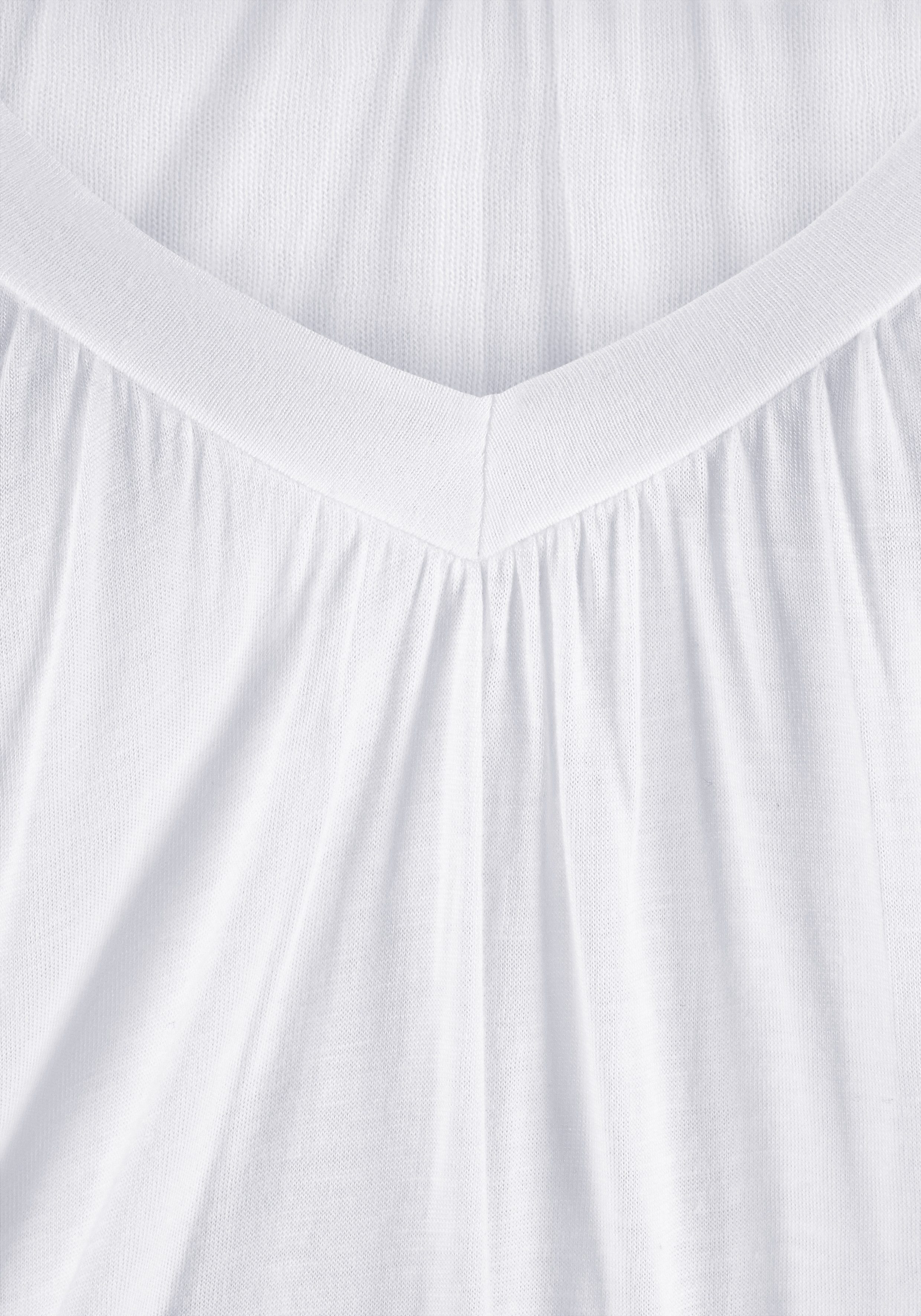 LASCANA V-Shirt mit breitem Gummizugbund