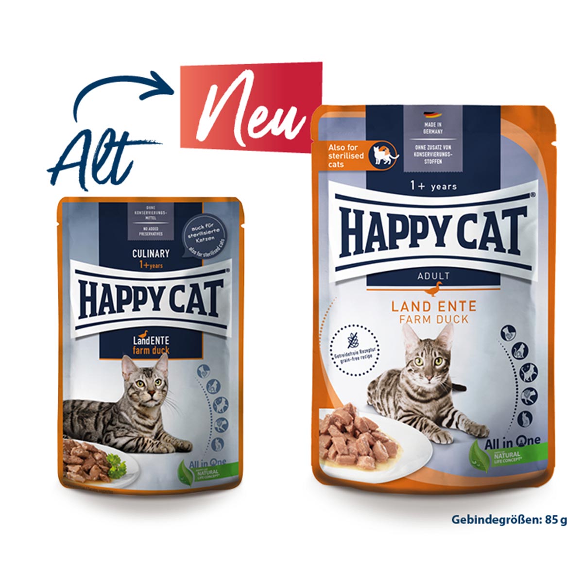 Happy Cat Meat in Sauce Land Ente günstig kaufen bei ZooRoyal