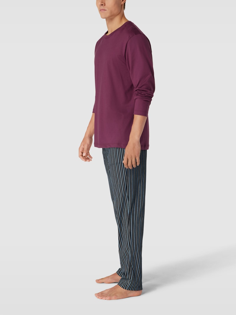 Pyjama-Hose mit elastischem Bund in blau