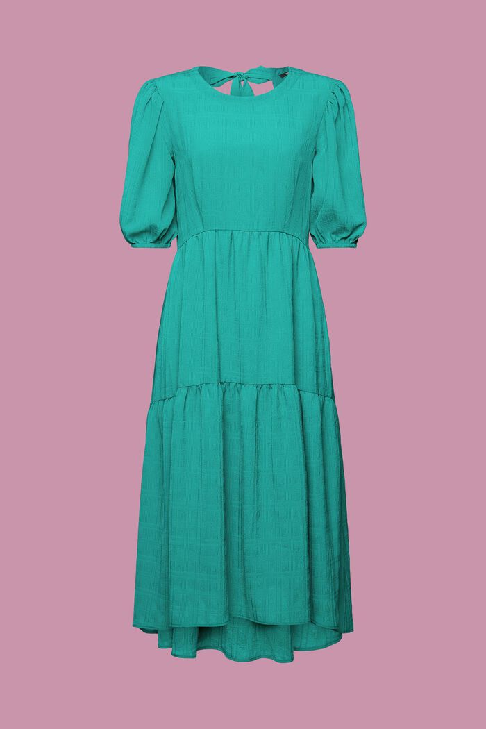 Leichtes Midikleid mit Ballonärmeln
