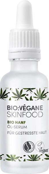 Bio:Végane Skinfood Bio Hanf Öl-Serum - Gestresste Haut Gesichtsöl