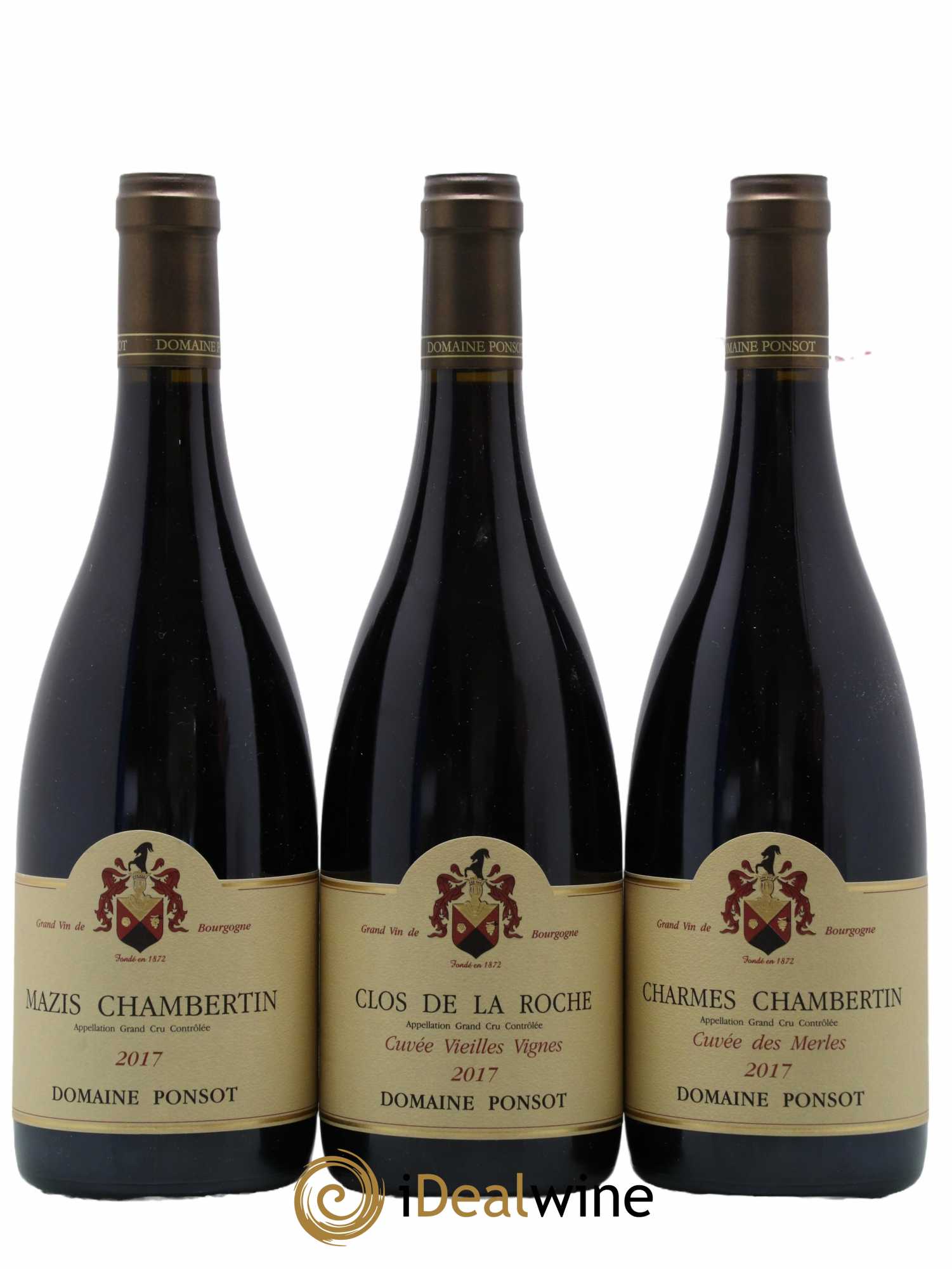 Assortiment Grands Crus Ponsot (Domaine) 2 Clos De La Roche Vieilles Vignes,1 Mazis Chambertin,2 Charmes Chambertin Cuvée Des Merles,1 Chapelle Chambertin,1 Echezeaux,1 Corton Bressandes,1 Chambertin,1 Clos Vougeot Cuvée Vieilles Vignes,1 Corton Cuvé