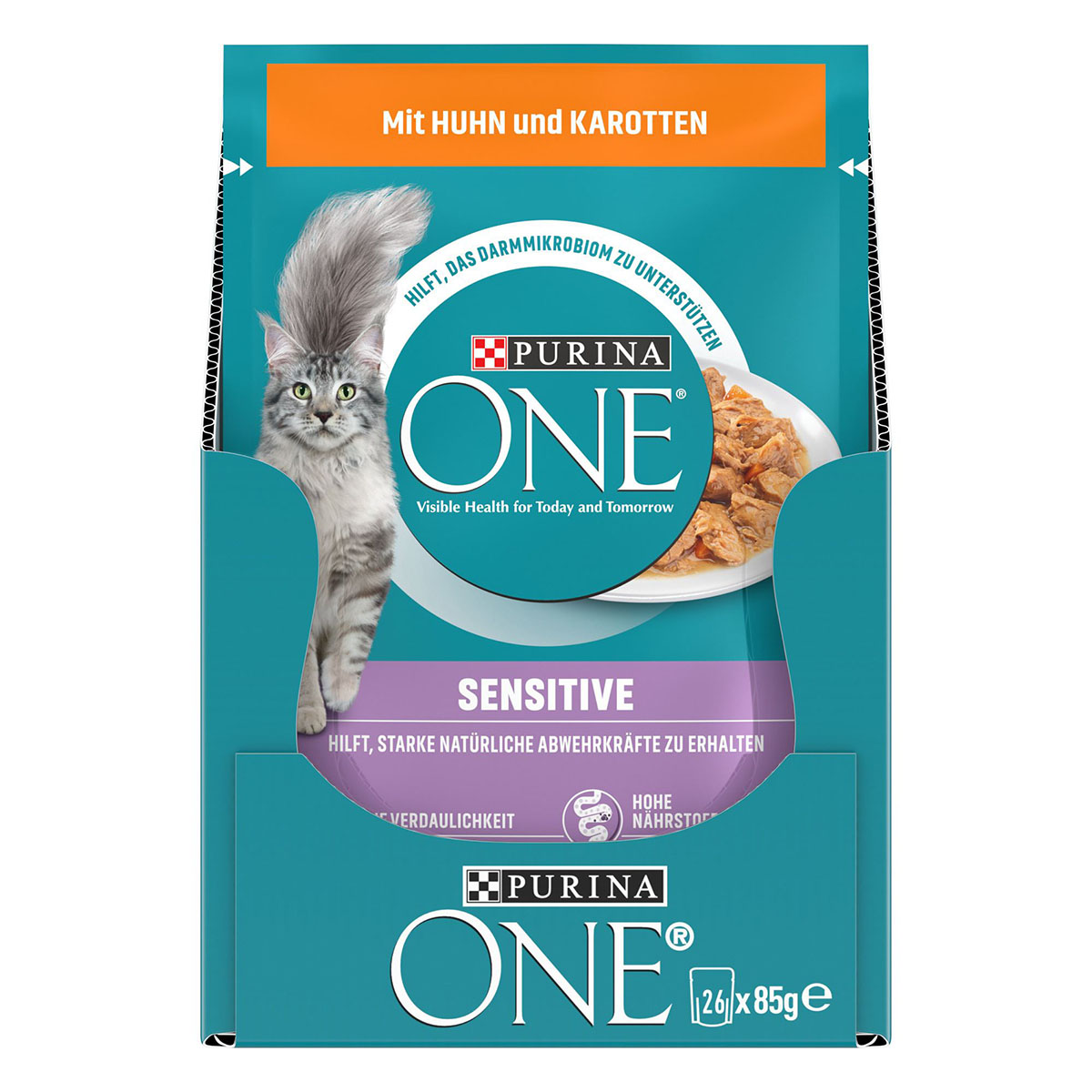 PURINA ONE SENSITIVE in Sauce Huhn 26x85g kaufen