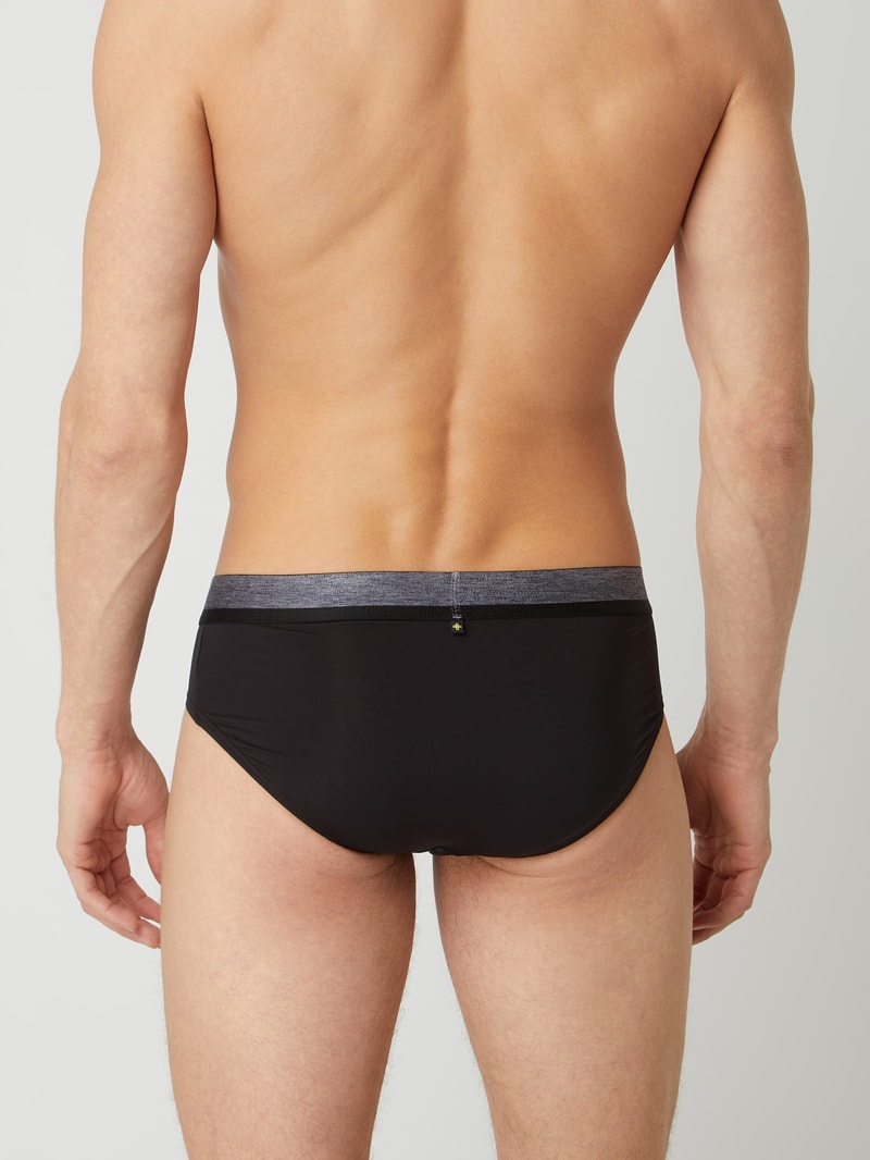 Slip aus Mikrofaser in schwarz