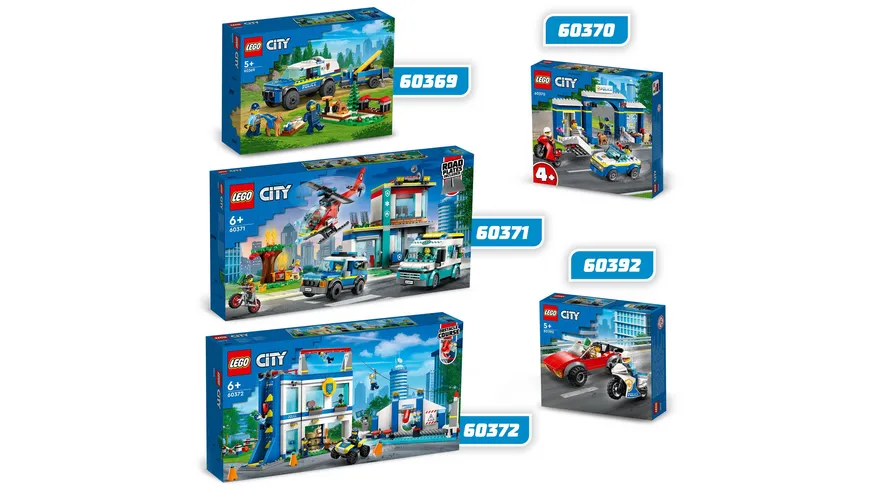 LEGO City 60392 Verfolgungsjagd mit Polizeimotorrad