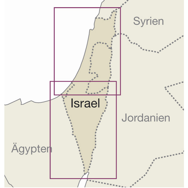 RKH WMP ISRAEL, PALÄSTINA - Straßenkarte