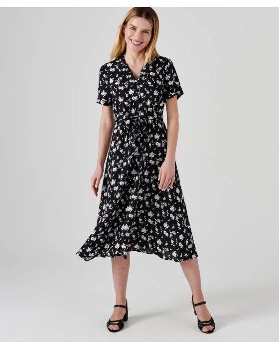 Robe-chemise pure viscose imprimée