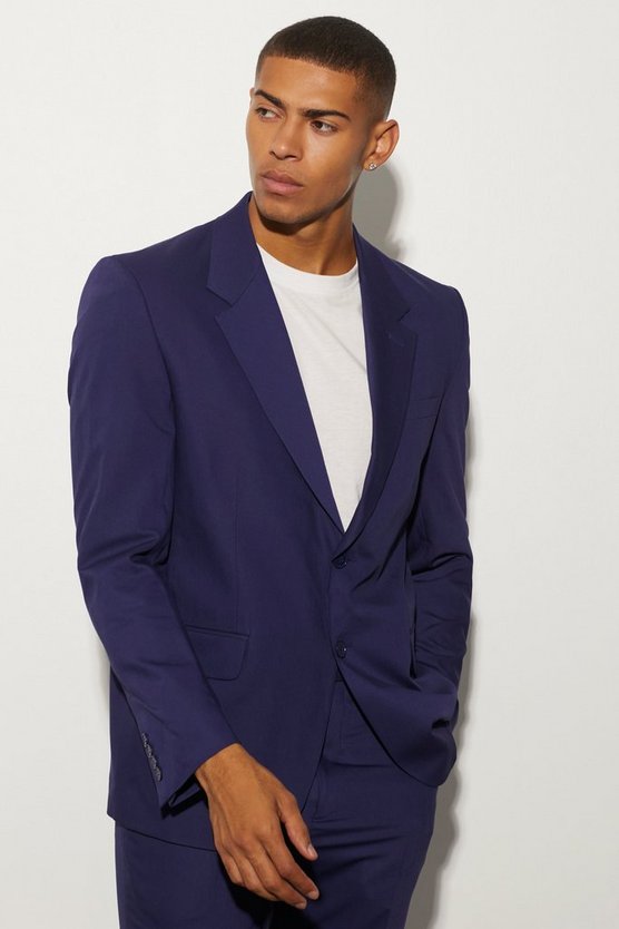 Einreihige kastige Oversize Anzugjacke
