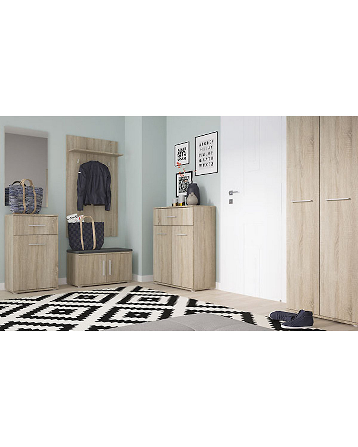 Stauraumschrank Gemini Garderobenschrank 60cm mit Einlegeböden