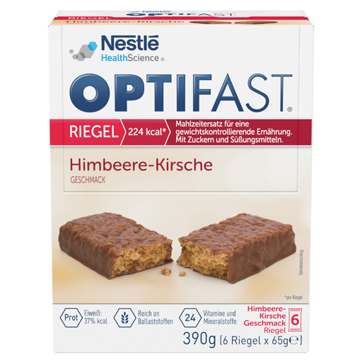 OPTIFAST Riegel Himbeere-Kirsche  6X65 g