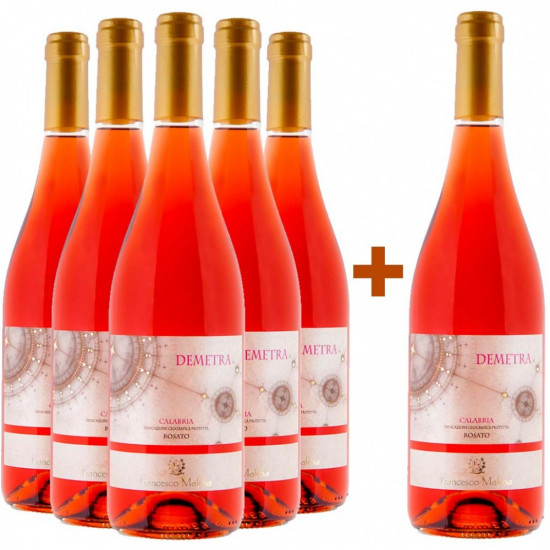 5+1 Paket Demetra Rosato Calabria IGP - Cantina Malena