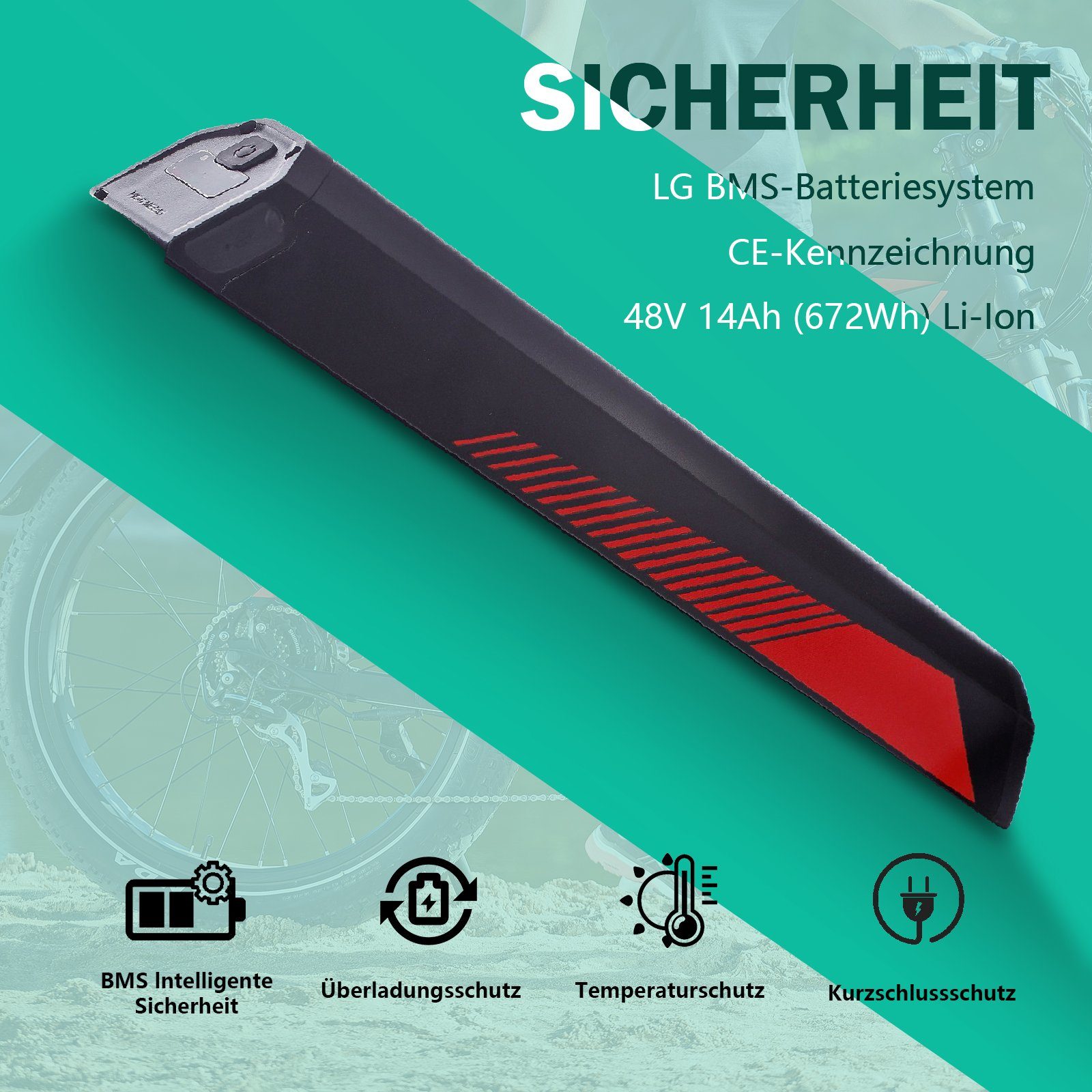 JOBOBIKE E-Bike MTB E33 Robin ebike sale Damen Herren für Fitness, 7 Gang Shimano, Kettenschaltung, Heckmotor, 672,00 Wh Akku, Hardtail E-Mountainbikes 26 Zoll Fat Tire Elektrofahrrad Heckmotor