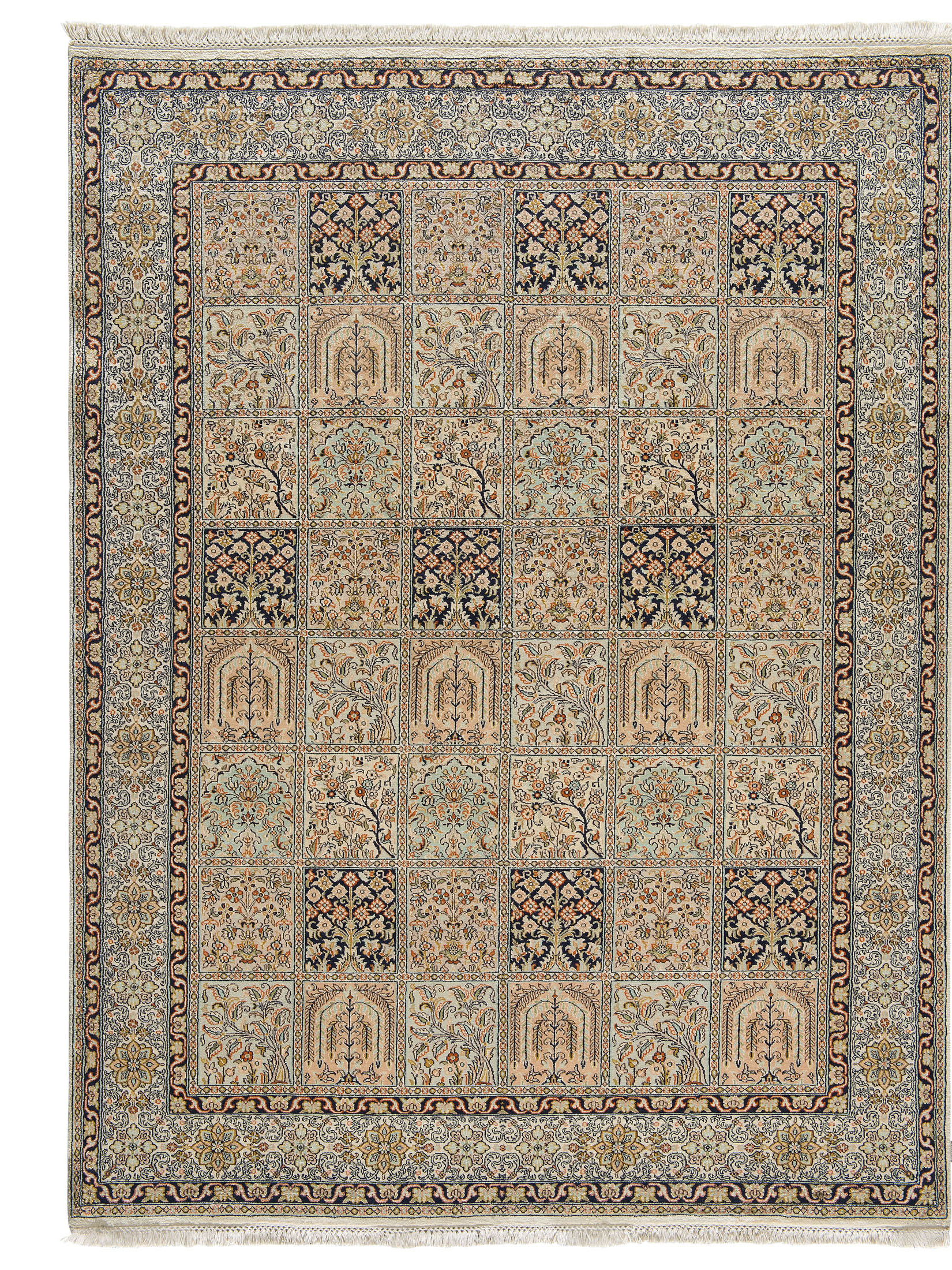 Kaschmir Seide 18/18 ca. 158 x 214 cm, Unikat / Einzelstück