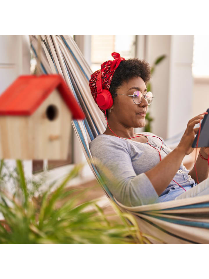 relaxdays Deko Vogelhaus in Natur/ Rot günstig kaufen onesize