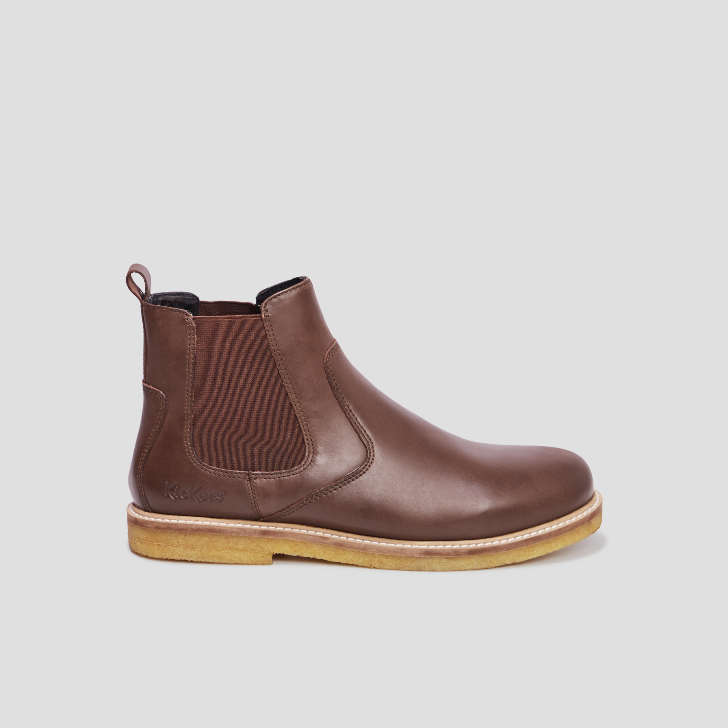 Bottines chelsea en cuir KickHorse marron homme | La Halle