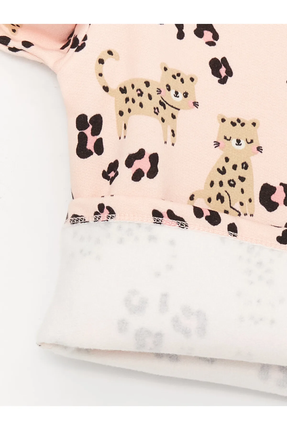 LC Waikiki  Bedrucktes Baby-Pyjama-Set mit Rundhalsausschnitt