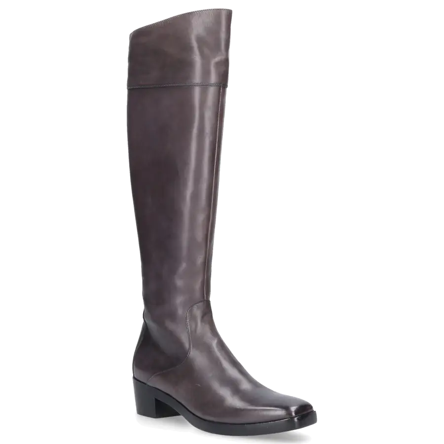 Balenciaga - Stiefel Glattleder Kalbsleder grau - grau