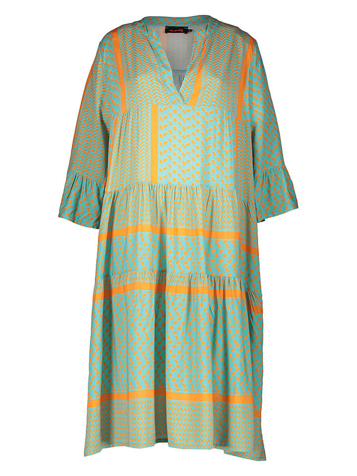 miss goodlife Kleid in Senf/ Türkis günstig kaufen