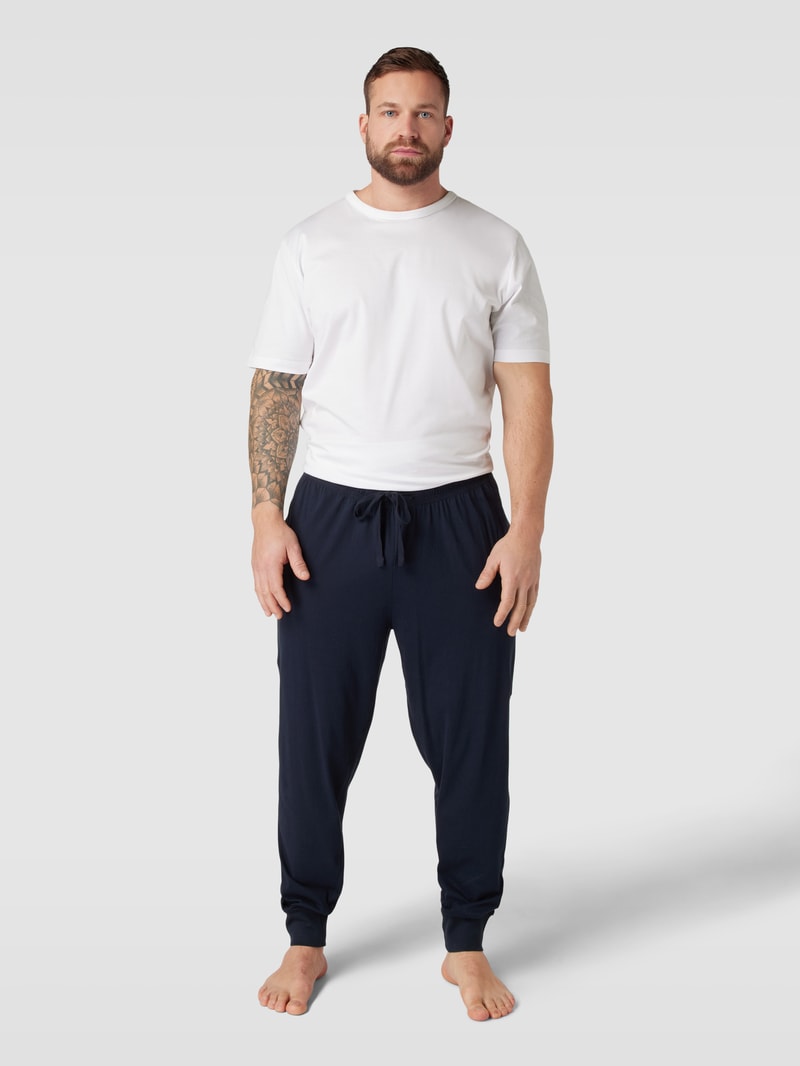 PLUS SIZE Sweatpants mit seitlichen Eingrifftaschen in dunkelblau