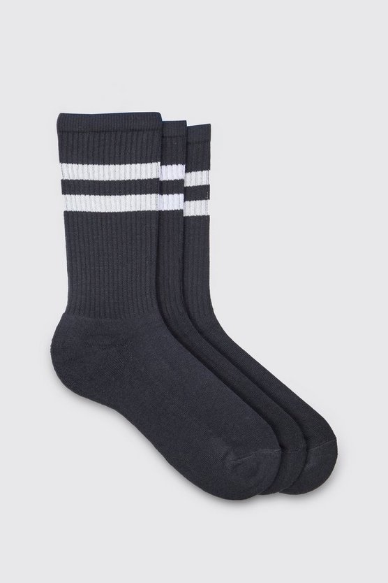 3er-Pack Sport-Socken mit Streifen