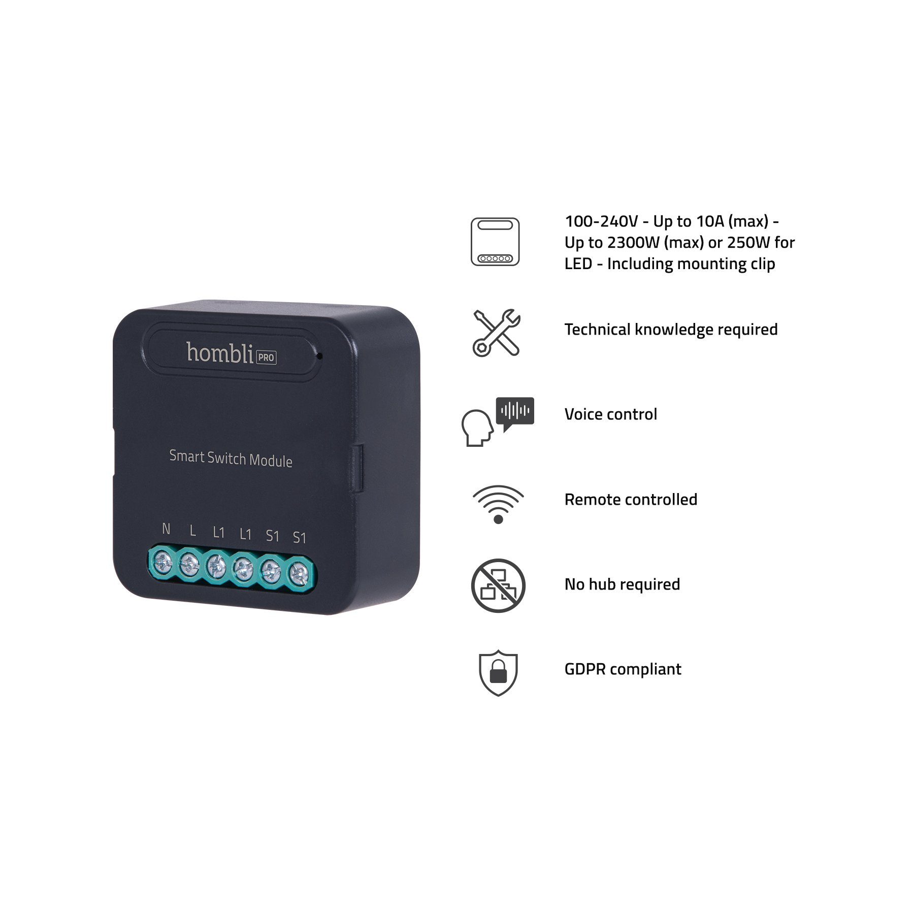 Hombli smartes Schaltmodul Smart-Home-Zubehör