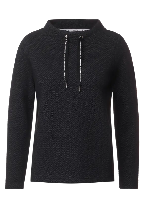 CECIL Jacquard Shirt mit Struktur