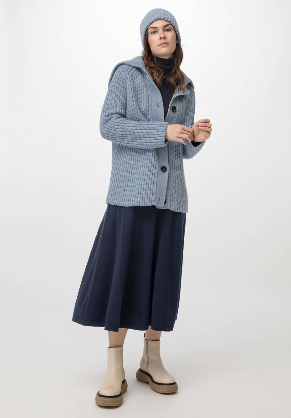 Strickjacke aus reiner Merinowolle