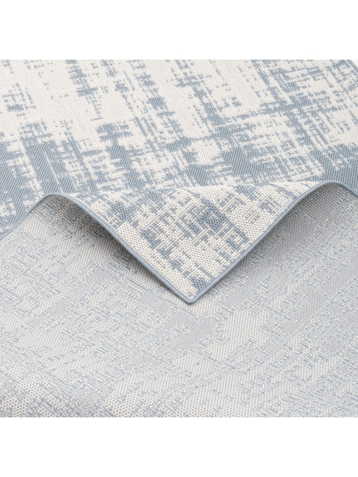 Pergamon In & Outdoor Teppich Marbella Vintage Verlauf in Blau günstig kaufen