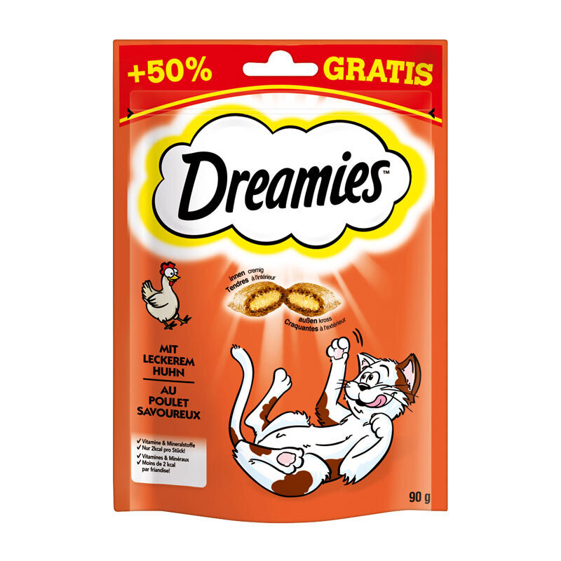 Dreamies Snacks Dreamies +50% gratis 6x90g Huhn