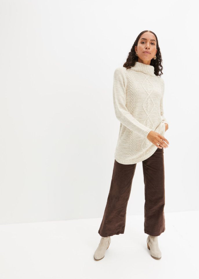 Poncho-Pullover, Langarm