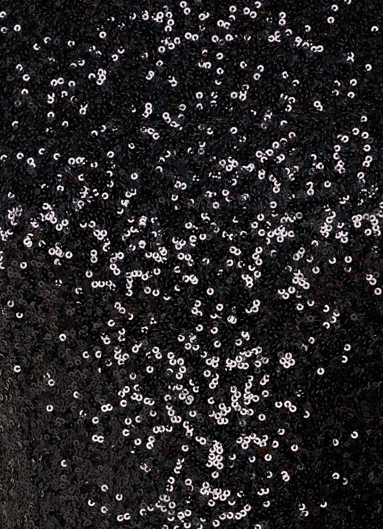 Maje mini dress with sequins and round neckline