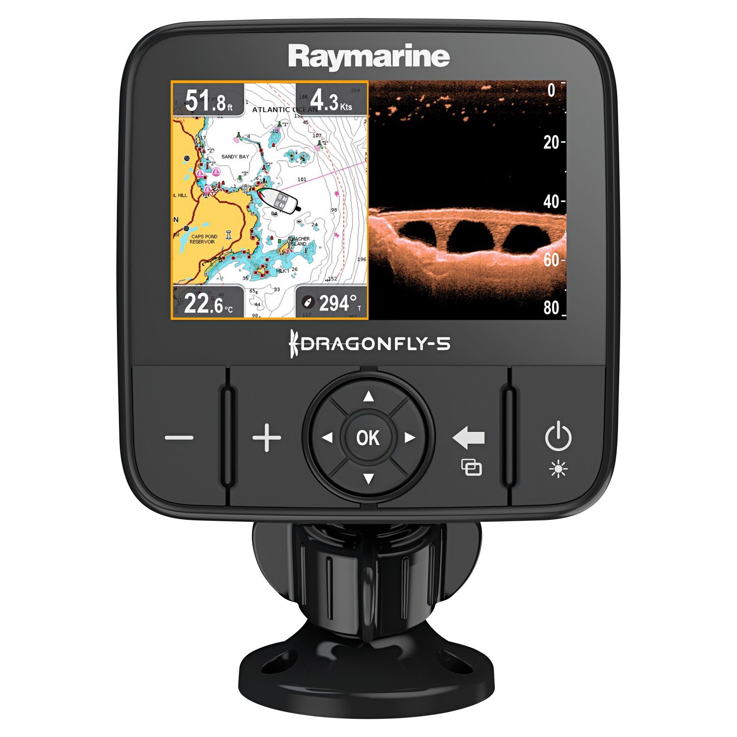 Raymarine Echolot Dragonfly 5 Pro (CPT-DVS, Wi-Fi & EU-Navionics Silver Karte)