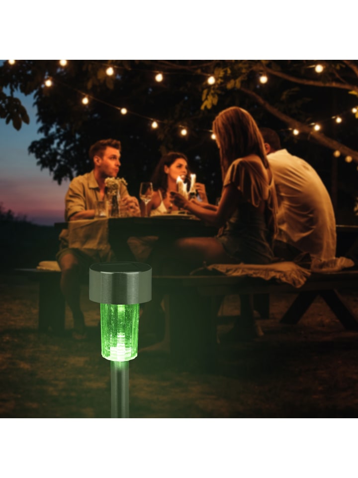 relaxdays 20x Solarleuchte in Silber günstig kaufen onesize