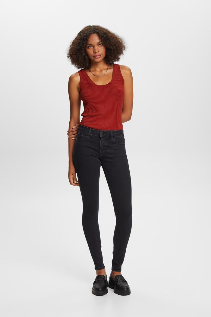 Recycelt: Skinny Jeans mit mittelhohem Bund