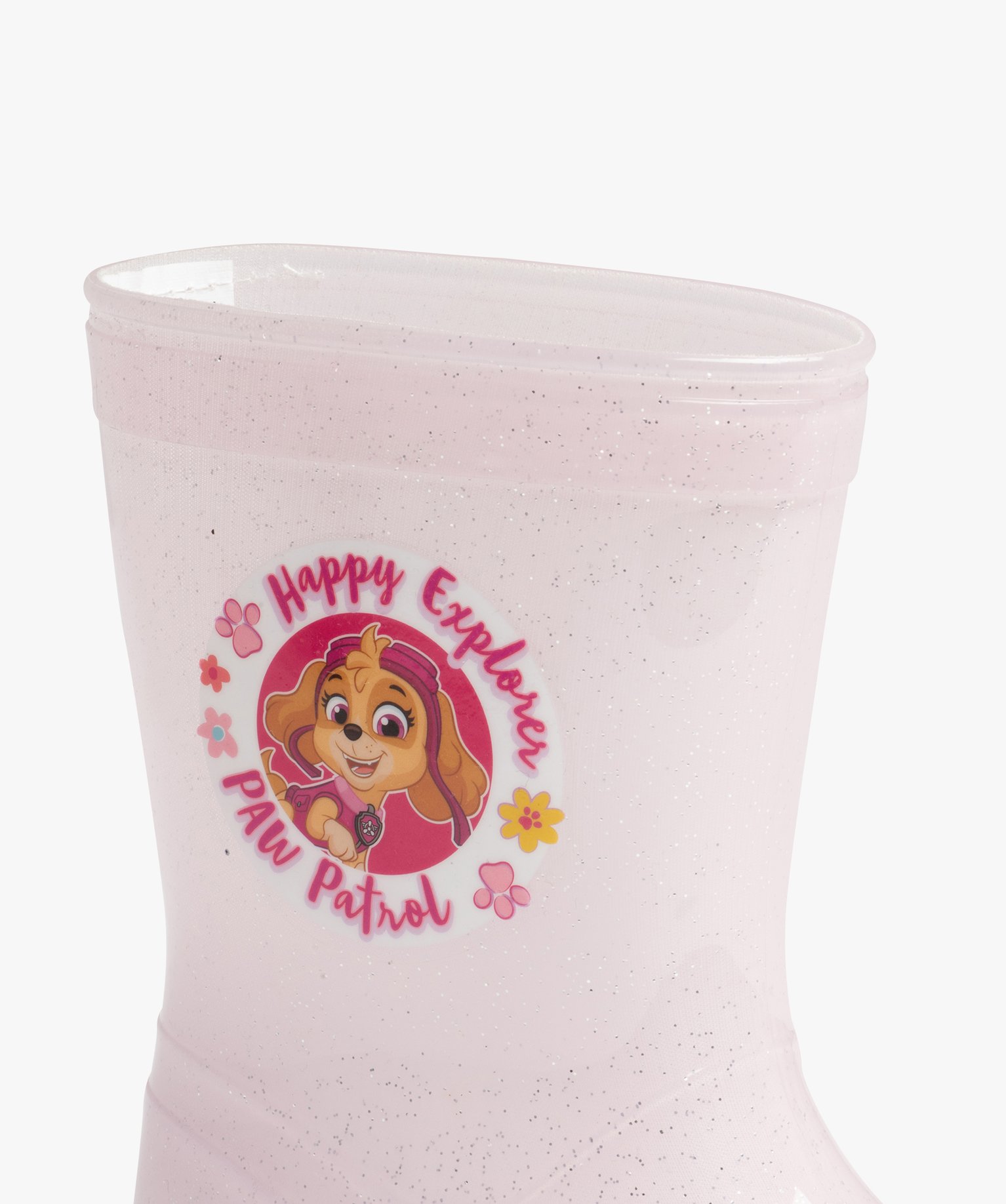 Bottes de pluie fille à paillettes - Pat Patrouille rose | GEMO