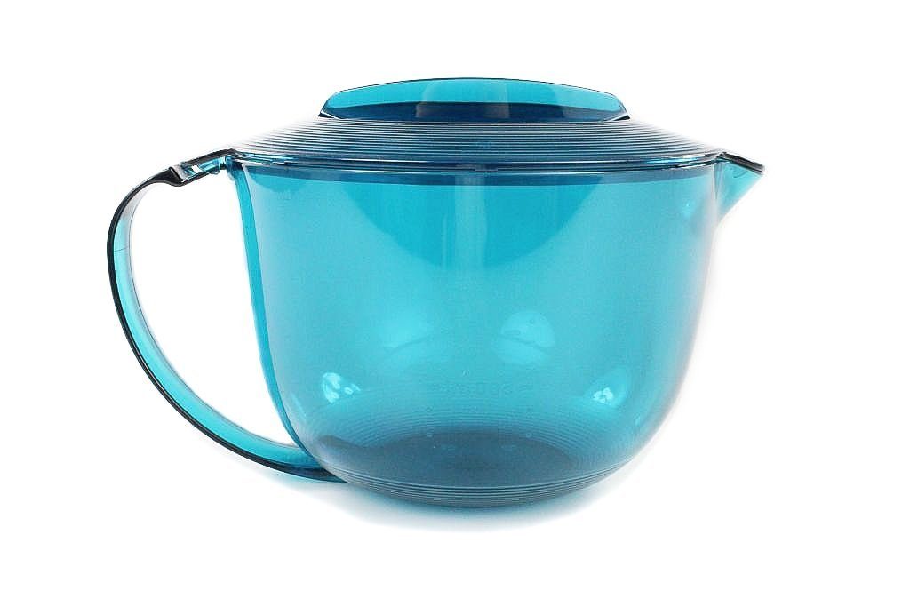 TUPPERWARE Mikrowellenbehälter Microplus 1,0 L Kanne PlusTürkis + SPÜLTUCH