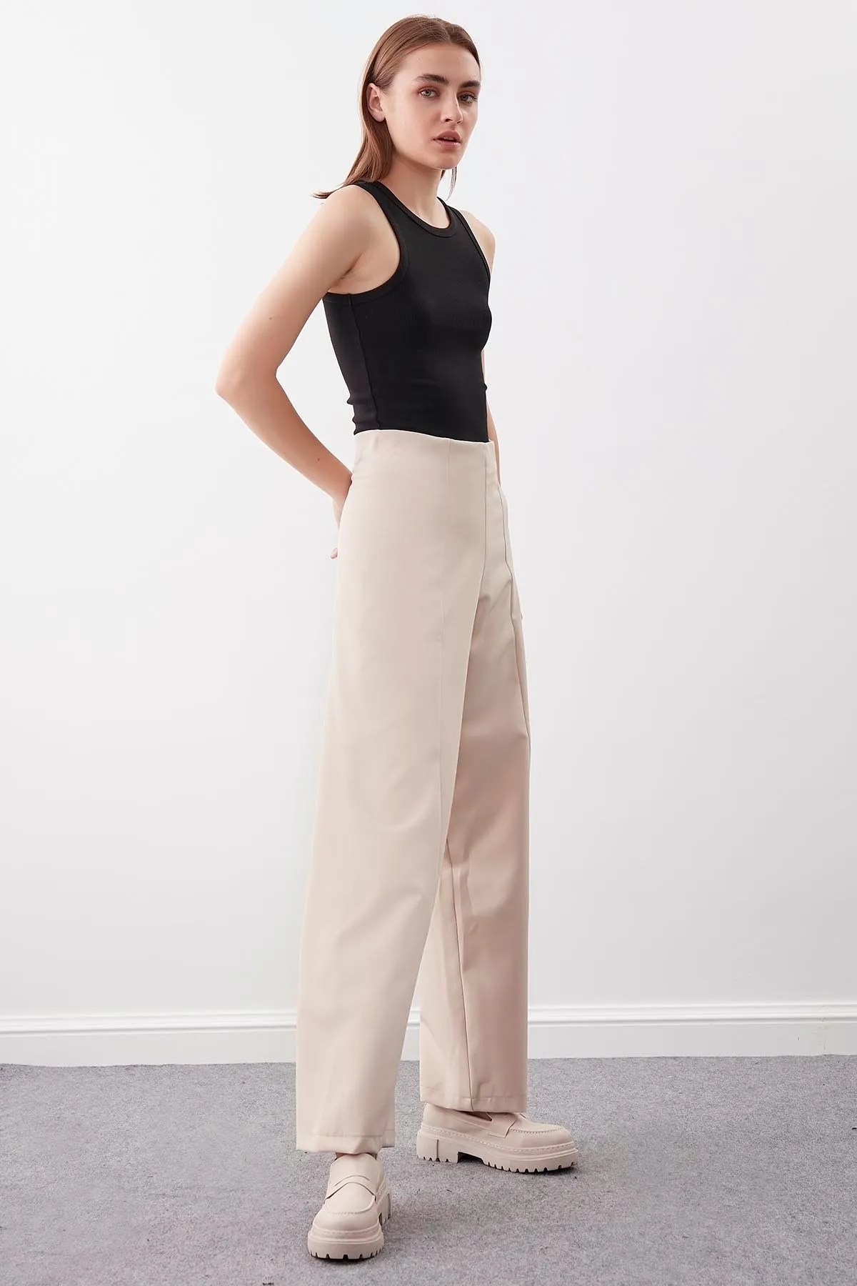 Vitrin  Hose mit hoher Taille und Reißverschlussnähten