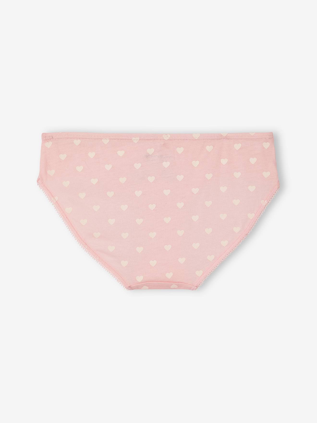 Lot de 7 culottes fille animaux blanc