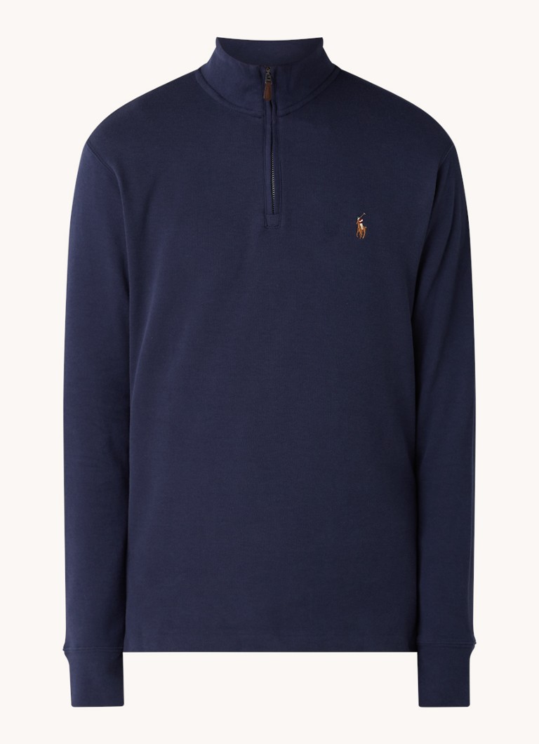 Ralph Lauren Fine-knit pullover with half zip