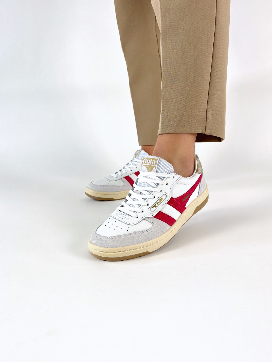 Gola  HAWK CLB336 - Blanc Rouge