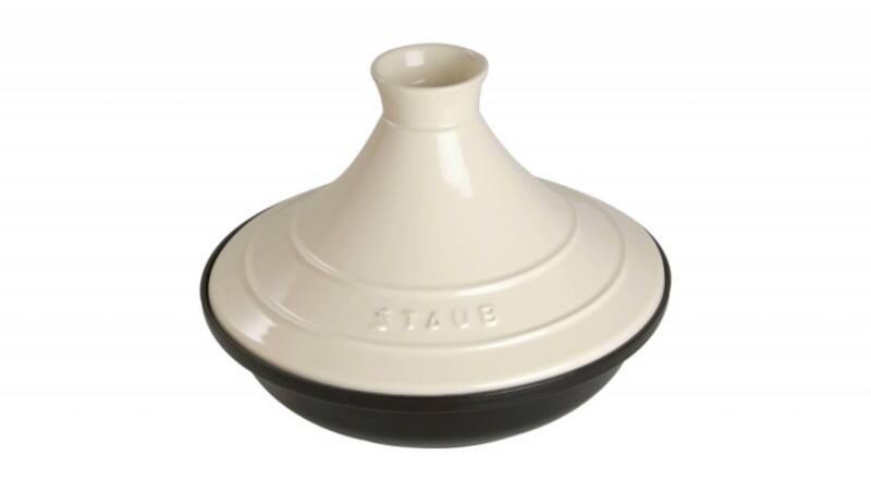 Staub Tajine 28cm rund cream, Gusseisen