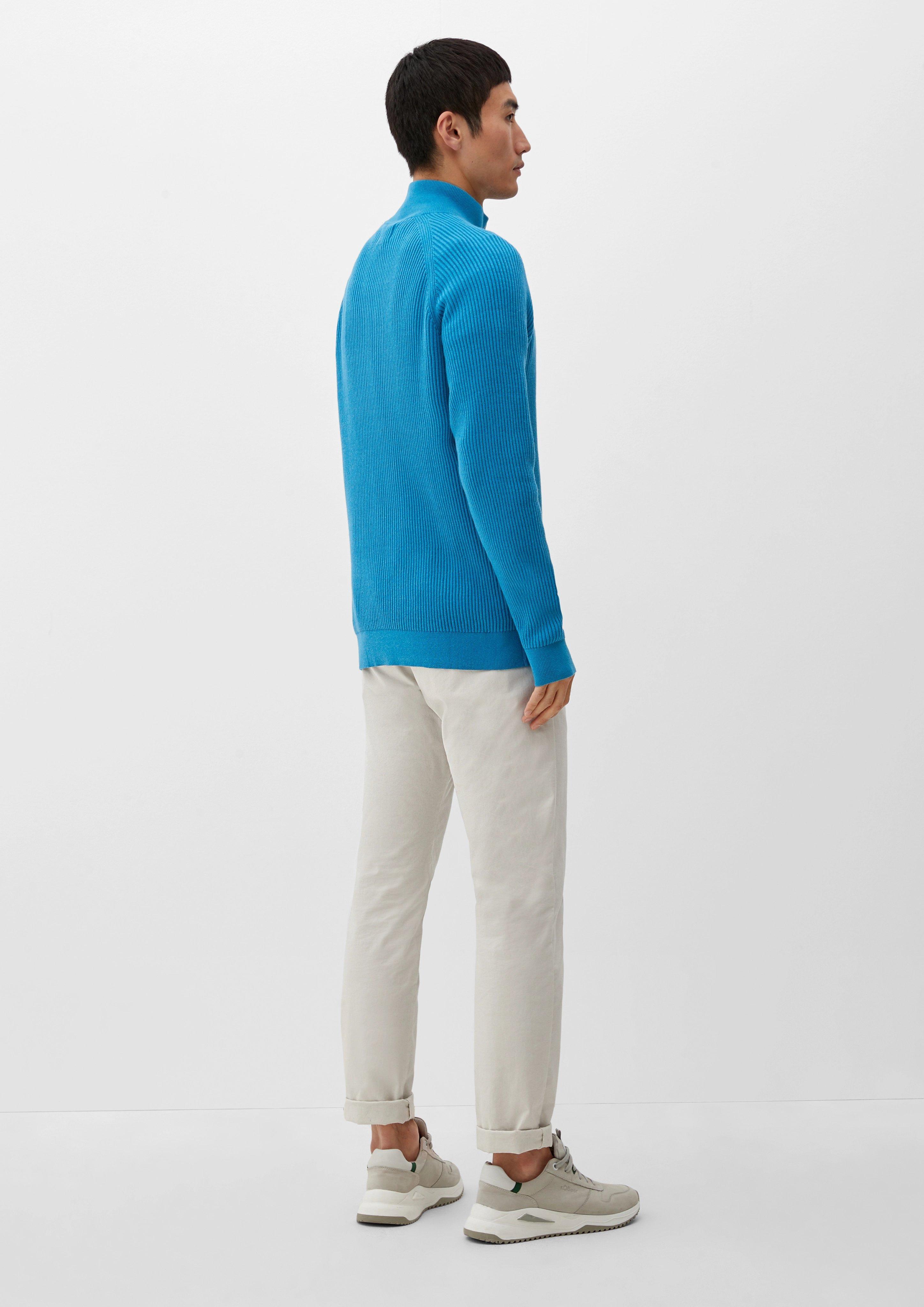 Strickpullover mit Half-Zip  2124529-6285