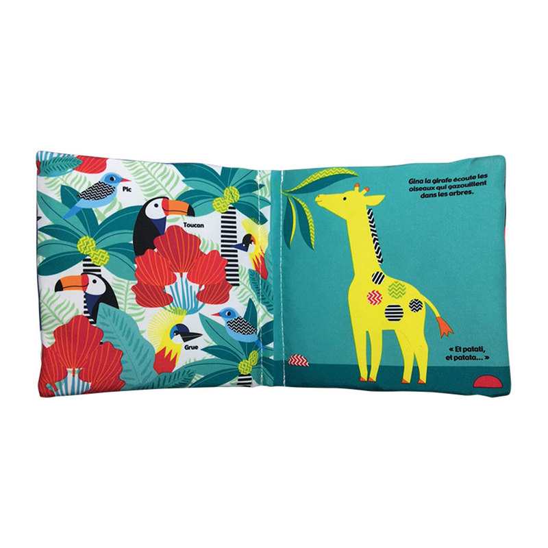 Livre tissu Mon ami le lion - Quatre Fleuves