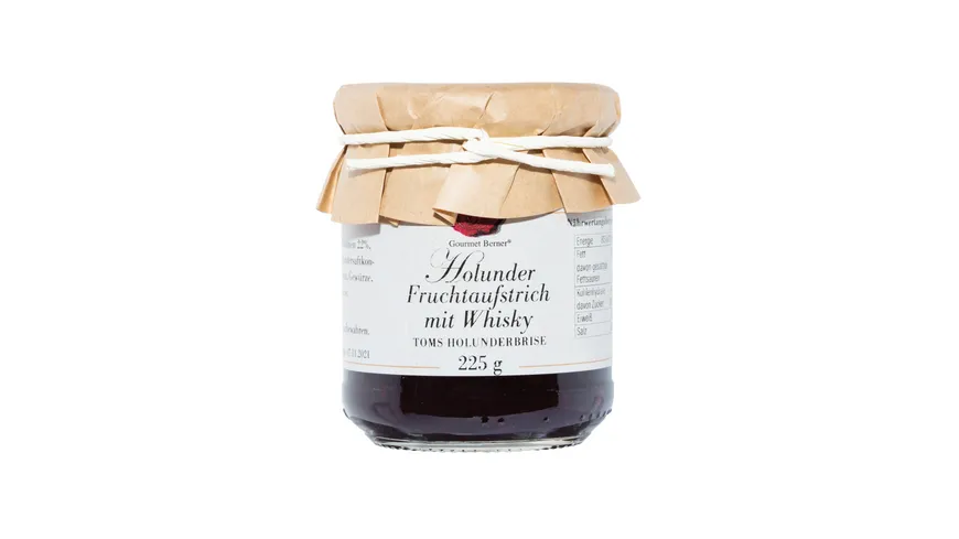 Gourmet Berner Holunder mit Whisky Fruchtaufstrich 225 g