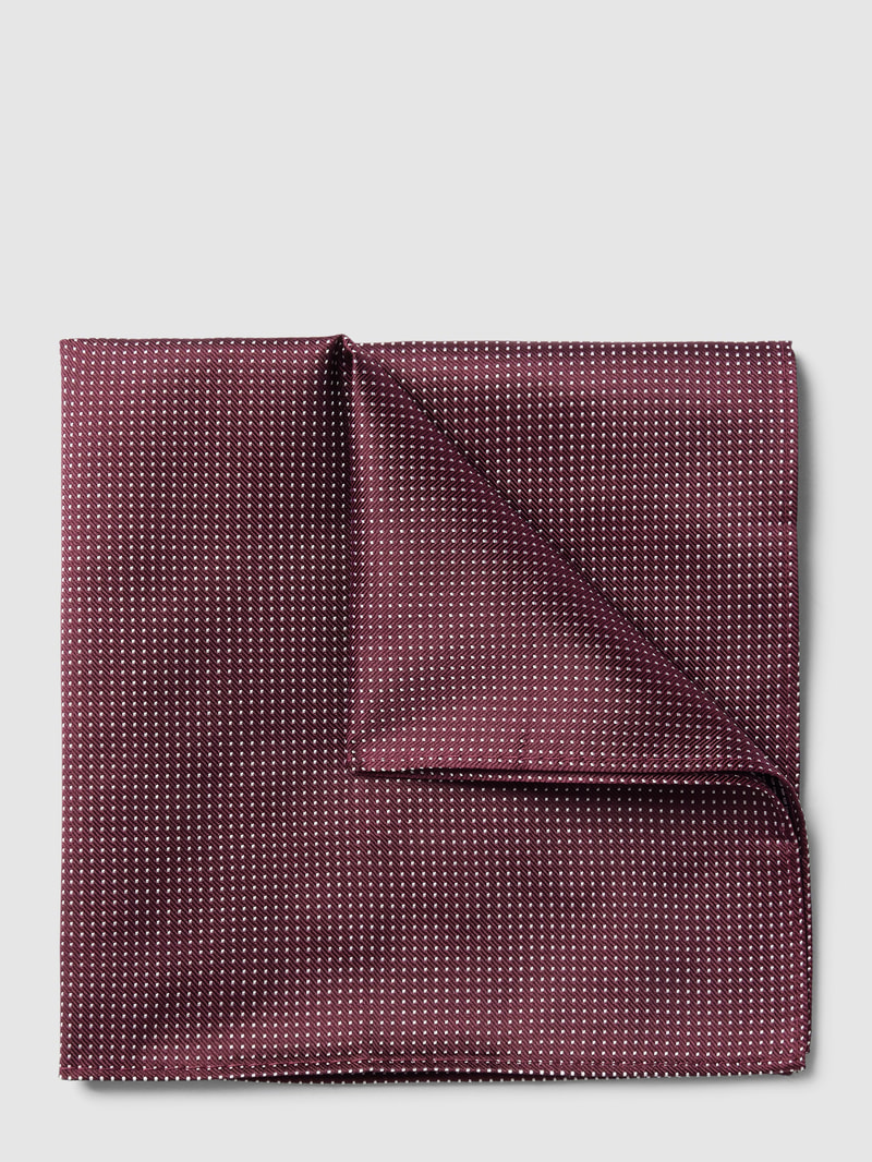 Einstecktuch mit Allover-Muster in bordeaux rot