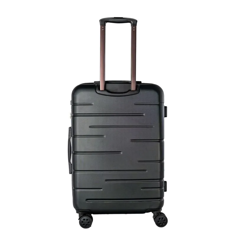 PSNGR Stripes Trolley M (66 cm) Erweiterbar - Black