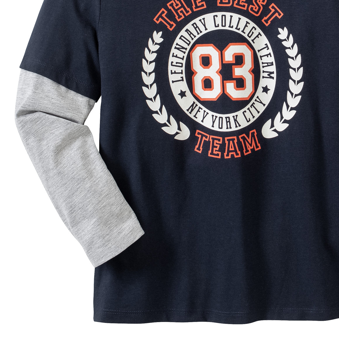 Jungen Langarmshirt im Layer-Look